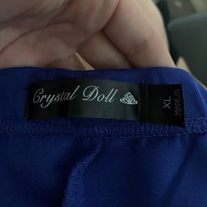 Blue dress high to low